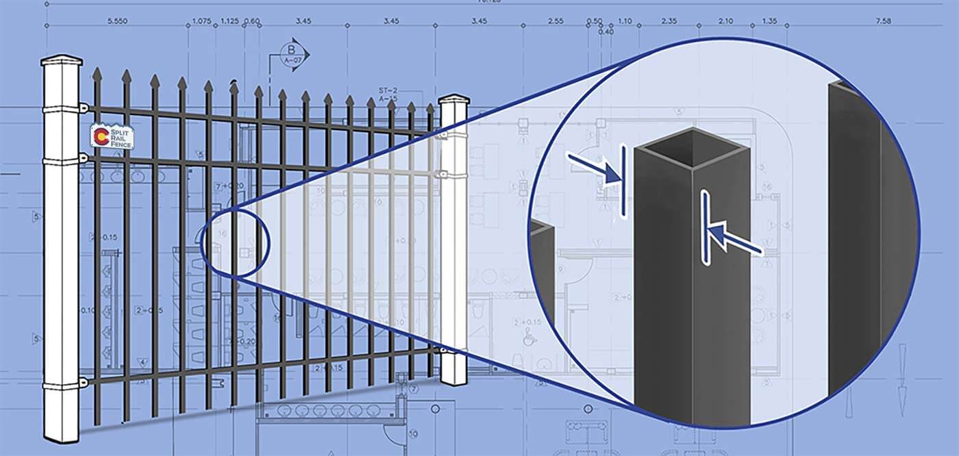 Colorado Ornamental Iron fence Pickets installation company