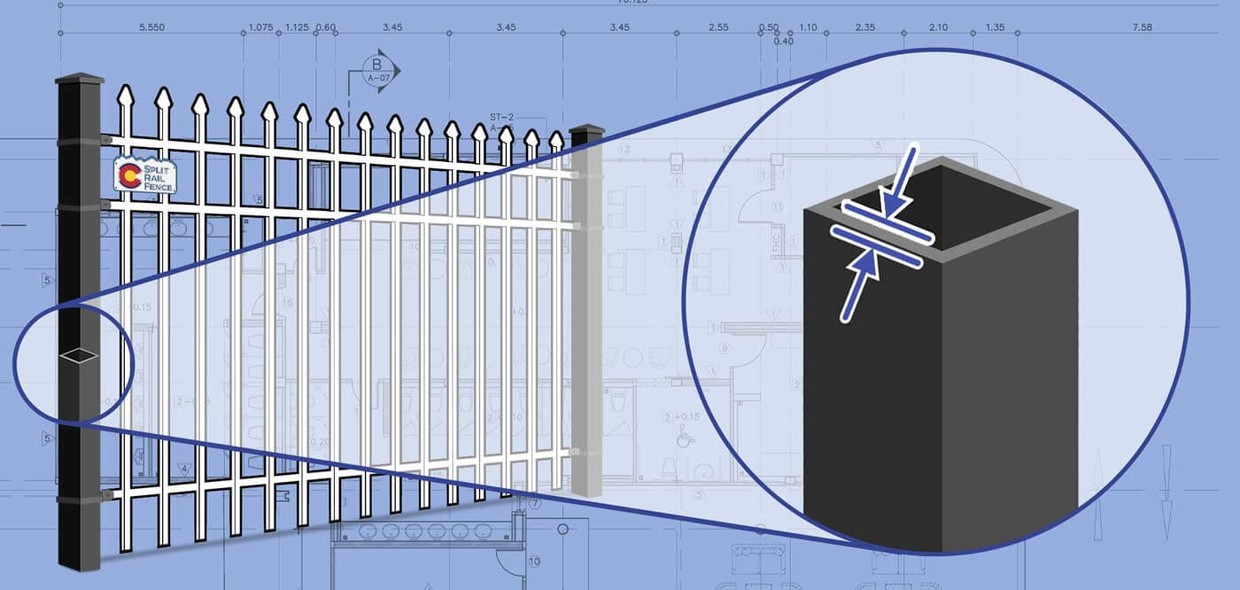 Colorado Ornamental Iron fence Posts installation company