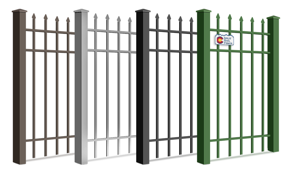 Steel and metal fence powder coating colors in Colorado