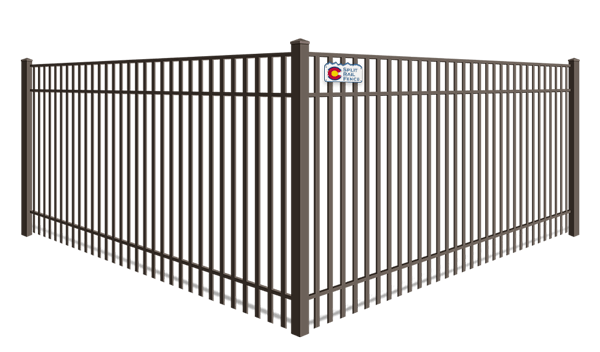 Double Picket wrought iron fence company in Colorado