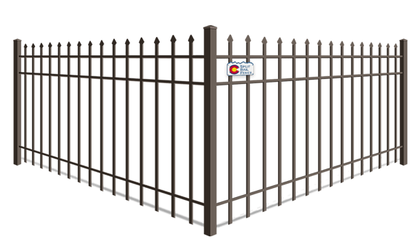 Pressed Point wrought iron fence company in Colorado