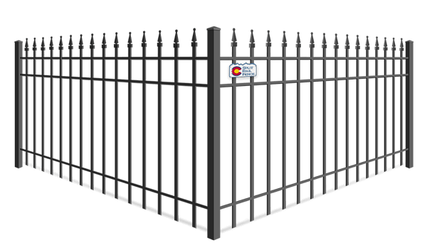 Quad Flare wrought iron fence company in Colorado