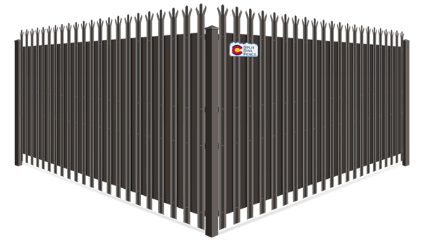 Trident Security With Privacy Slat wrought iron fence company in Colorado