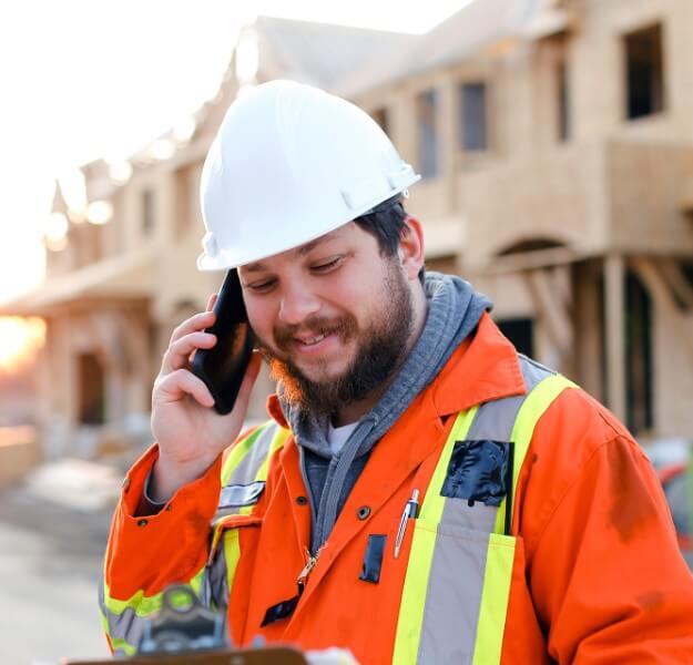Professional on phone Professional on phone