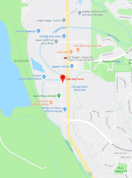 Split Rail Fence Location Map